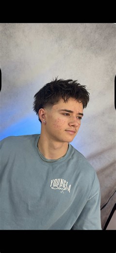 Transforming Flat Hair with a Stylish Low Taper Fade