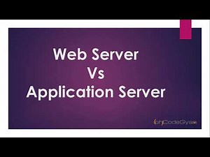Web Server Vs Application Server