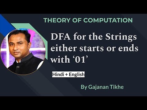 DFA for the string start with 01 or end with 01 | Theory of Computation