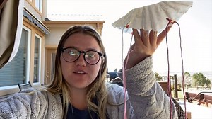 Make your own parachute to explore air resistance vs. gravity! You will need cups, a coffee filter, shopping bag, and string. Watch this video to see this challenge in action! #STEM === VIDEO TRANSCRIPT=== Hi Girl Scouts! It’s Sarah. Today we will be building our own parachutes. Here’s what you will need; a shopping bag or coffee filter, a disposable plastic or paper cup. If you use a coffee filter you will need string, yarn, floss. So let’s build our parachute. If you are using a coffee filter,