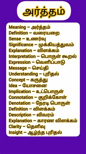various meaning in english words