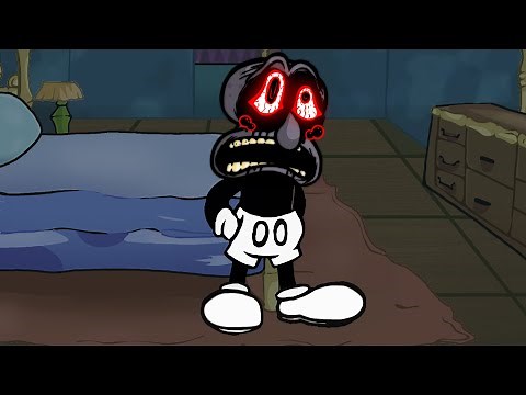 FNF Doomsday But Mickey Mouse Vs Squidward Sing it | FNF Mistful Crimson Morning MOD Cover