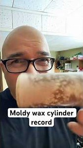 What to do when record is destroyed by mold #thomasedison #phonograph