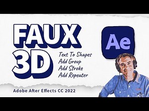 After Effects: Fake 3D Text Extrusion Effect