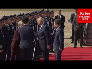 VIRAL MOMENT: South Korean Band Plays 'YMCA' For Trump Upon His Arrival On Air Force One
