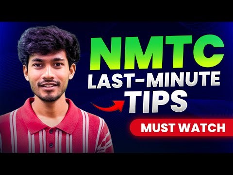 NMTC 2025 Last-Minute Preparation Tips & Motivation | Sumit Sir | VOS