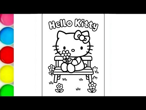 hello kitty drawing, how to draw Hello kitty, hello kitty and friends cartoon, easy draw #12
