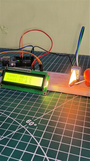 ⚙️ DIY Arduino Weather Monitor | DHT11 + I2C Display Project #shorts #youtube #diyprojects #project