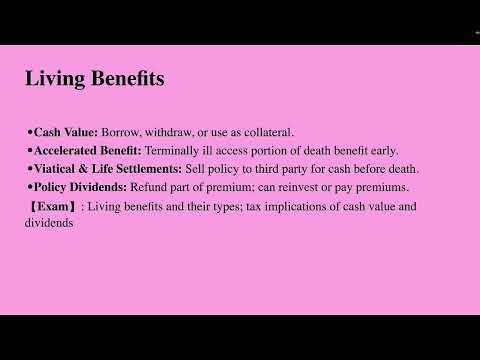 6. Life and health insurance exam - Insurance Premiums, Proceeds, and benefices