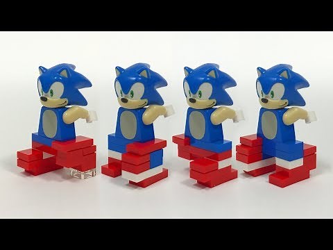 Brick-built LEGO Sonic the Hedgehog Legs (Tutorial)