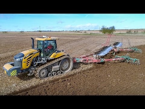 Challenger 775E Ploughing With Our 10 Furrow Plough