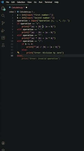 Python Calculator in 30 Seconds