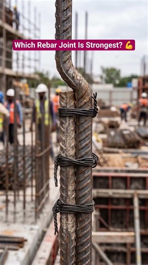 Lap Splice vs Welded Joint vs Coupler | Which Rebar Connection Is Best? #Shorts