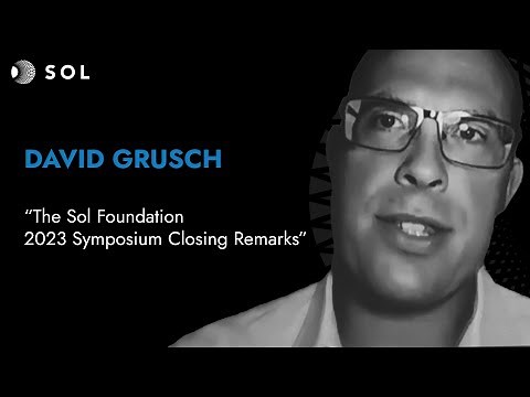 David Grusch gives the Sol Foundation 2023 Symposium Closing Remarks