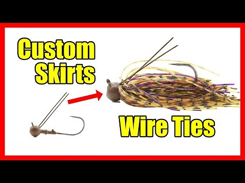 Custom Jig Skirts | How To Wire Tie | Fishing For Beginners