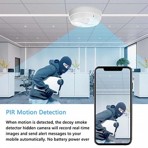 Smoke Detector Alarm Hidden Camera - WiFi Enabled