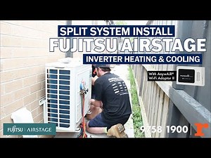 Inverter Split System Install (Heat Pump) Installation - Fujitsu Lifestyle Series Air Conditioning