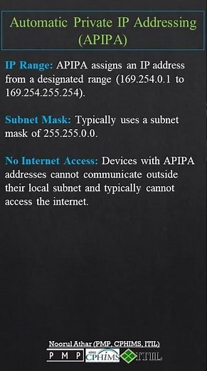 Automatic Private IP Addressing (APIPA) | CISSP |
