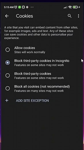 How To Enable/Allow Cookies On Google Chrome Browser in Android Mobile