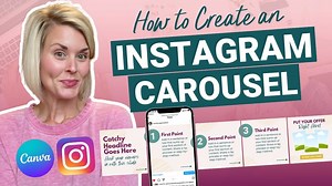 How to Create a Seamless INSTAGRAM CAROUSEL in Canva