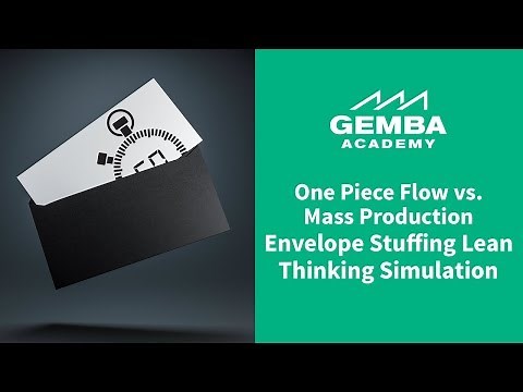Watch This One Piece Flow vs. Mass Production Envelope Stuffing Lean Thinking Simulation