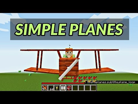 Simple Planes Mod - Helicopter, Simple, Large, Cargo Planes in Minecraft