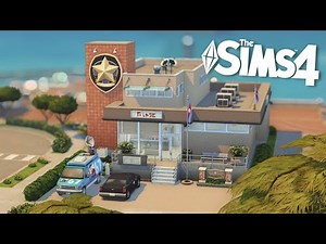 🚨 San Sequoia Police Station 👮🏼 | Sims 4 Stop Motion Build | NO CC
