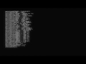 1H Long Relaxing Coding Screensaver Encrypted Programming Code Video VJ Loop no sound, no music
