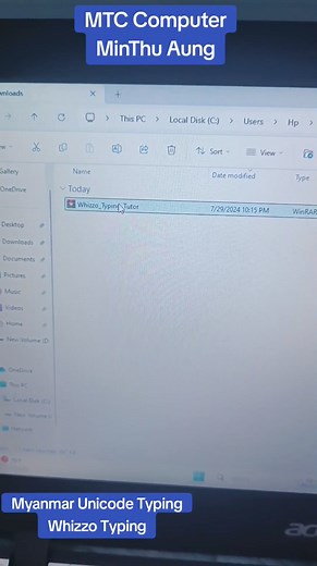 Myanmar Unicode Typing Whizzo Typing Download & installation #MTC #MinThuAung | MTC Computer Sales & Services