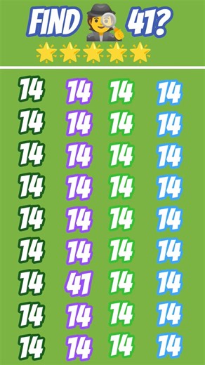 Find the number of 41?