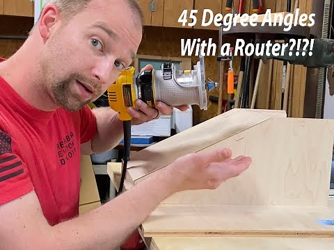 A Chamfer Bit Can Create 45 Degree Angles (Tips and Tricks)