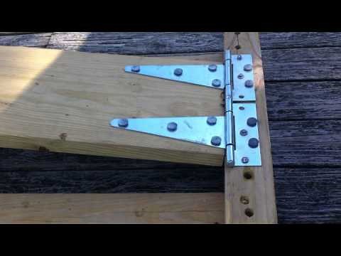 Home made wood diving board