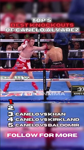 Top 5 Best Knockouts of Canelo Alvarez