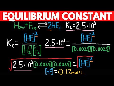How To Calculate The Equilibrium Constant Kc | Practice Problems & Examples (Chemical Equilibrium).