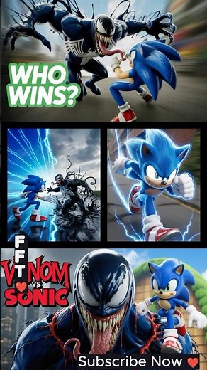 VENOM vs SONIC — Alternative Ending Showdown! ⚡🕷️