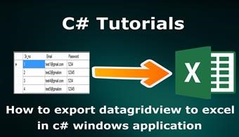 How to Export Datagridview to Excel in C# Windows Application