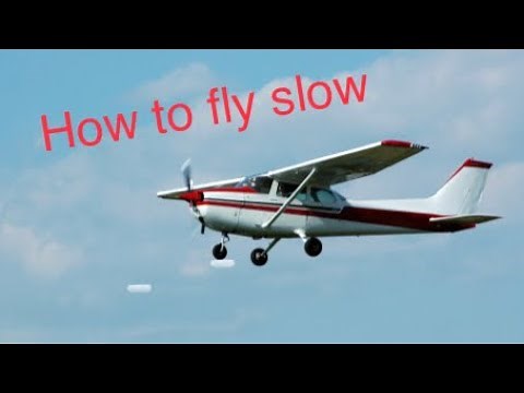 How to perform slow flight! demonstrated in a cessna 172 aircraft. student pilot lesson.