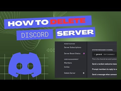 How To Delete A Discord Server - Quick and Easy / Desktop/Mobile