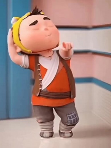 Animated Dance Moves of a Colorful Character