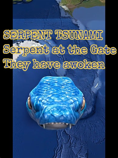 The Serpent at the Gate (Summer Gate) is moving and it's not alone. The imperceivable movements of these thousands kilometers long serpents are seen over many many years but the cataclysmic events related to their movements, such as tsunamis, have been the reason for many civilizations disappearing and being wiped off the face of the Earth, becoming the stories of folklore and mythology. Make no mistake about it, they exist. #serpentgate #summergate #tsunami #legendsandmyths #theylive