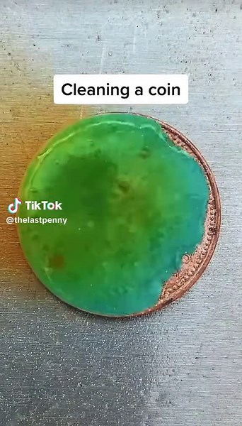 Is this the best coin cleaning method?! #coincleaning #coins #oldcoins #valueforyourmoney #rarecoins