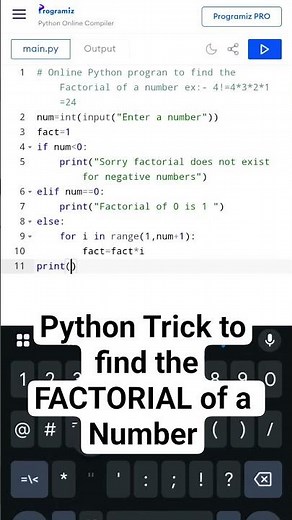 🔢 Factorial Number in Python | Beginner Friendly 💡|| Python program to find the Factorial of number