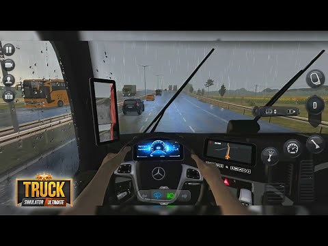 Truck Simulator: Ultimate - Realistic Rain & Escort Delivery GamePlay HD