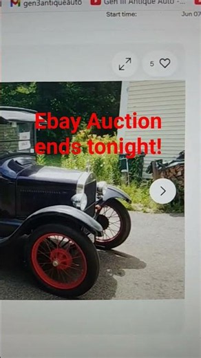 Auction ends Sunday. https://www.ebay.com/itm/377264617865 #automobile #oldschool #vintage