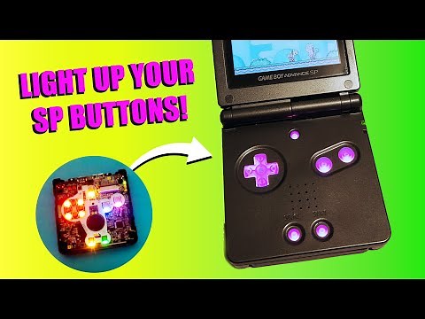 Add LED lights to your gameboy advance sp buttons