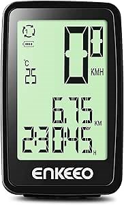 Wired Bike Computer USB Rechargeable Bicycle Speedometer Odometer with 12 Hour Backlight Display, Current/AVG/MAX Speed Tracking, Trip Time/Distance Recording for Cycling