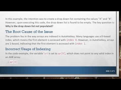 Resolving the Drop Down List Issue in AutoHotkey: A Clear Guide
