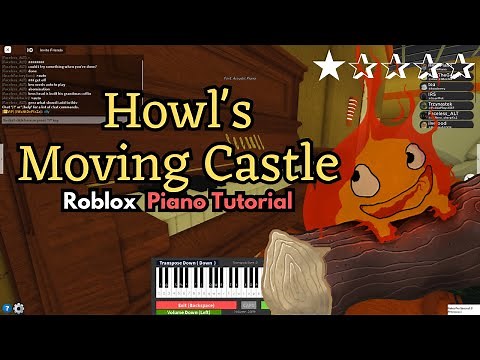 Howl's Moving Castle Theme | BEGINNER Roblox/Virtual Piano Tutorial