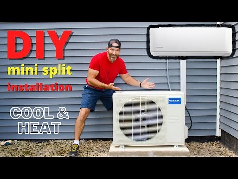How to install a MR Cool DIY mini split Air conditioner (step by step)