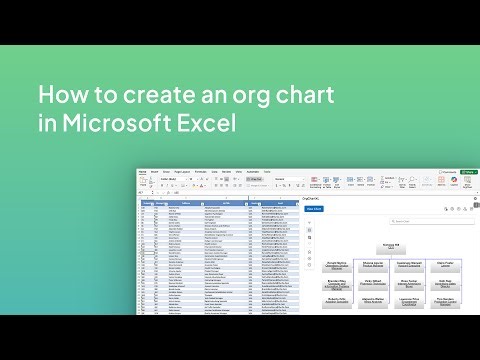 How to quickly create an org chart in Microsoft Excel